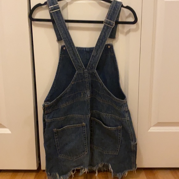 Free people denim overall dress. Size 4 - Picture 2 of 2